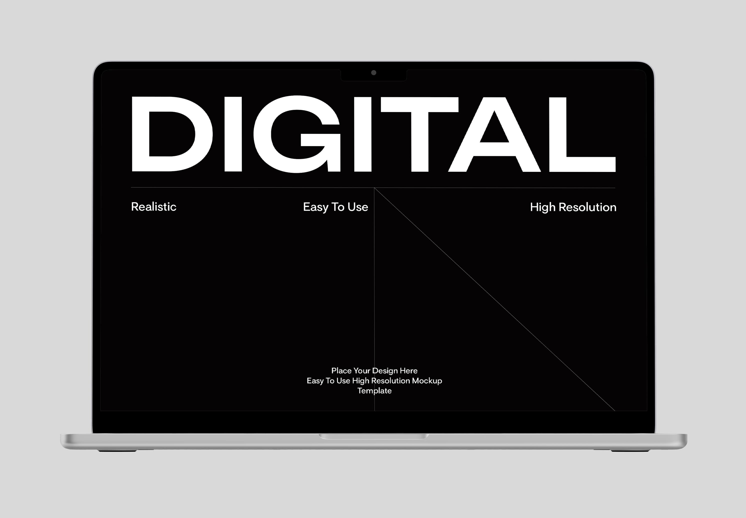 MacBook Pro Screen Mockup – Realistic Laptop Presentation