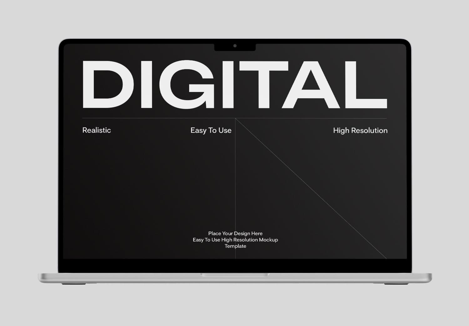 MacBook Pro Screen Mockup – Realistic Laptop Presentation