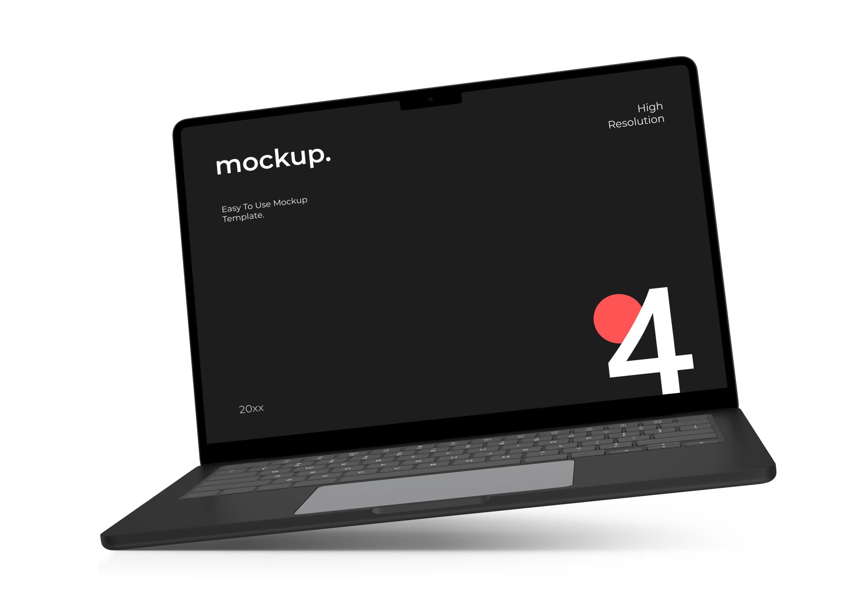 Floating Laptop Screen Mockup | MockupHive