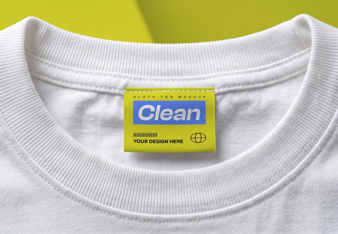 Cloth Tag Label Mockup