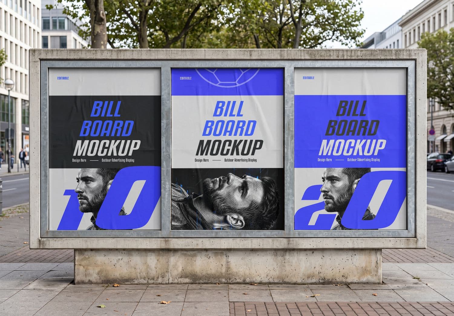 Outdoor Billboard Advertisings Mockup