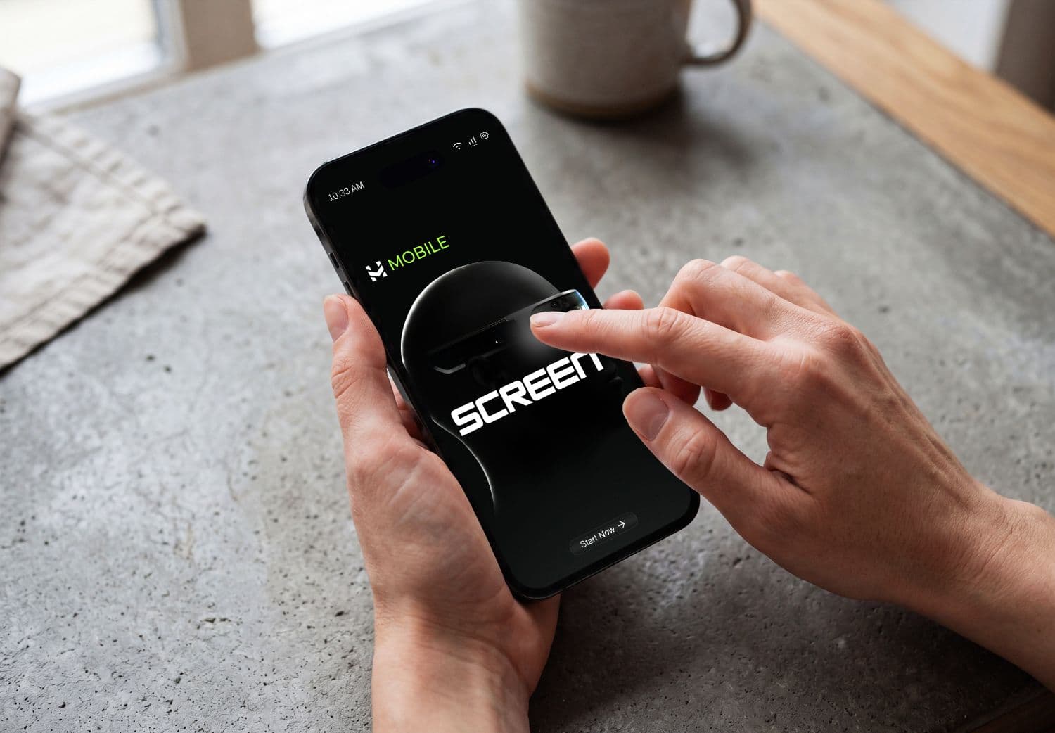 Hand Holding Phone Mockup PSD | Realistic Mobile Display