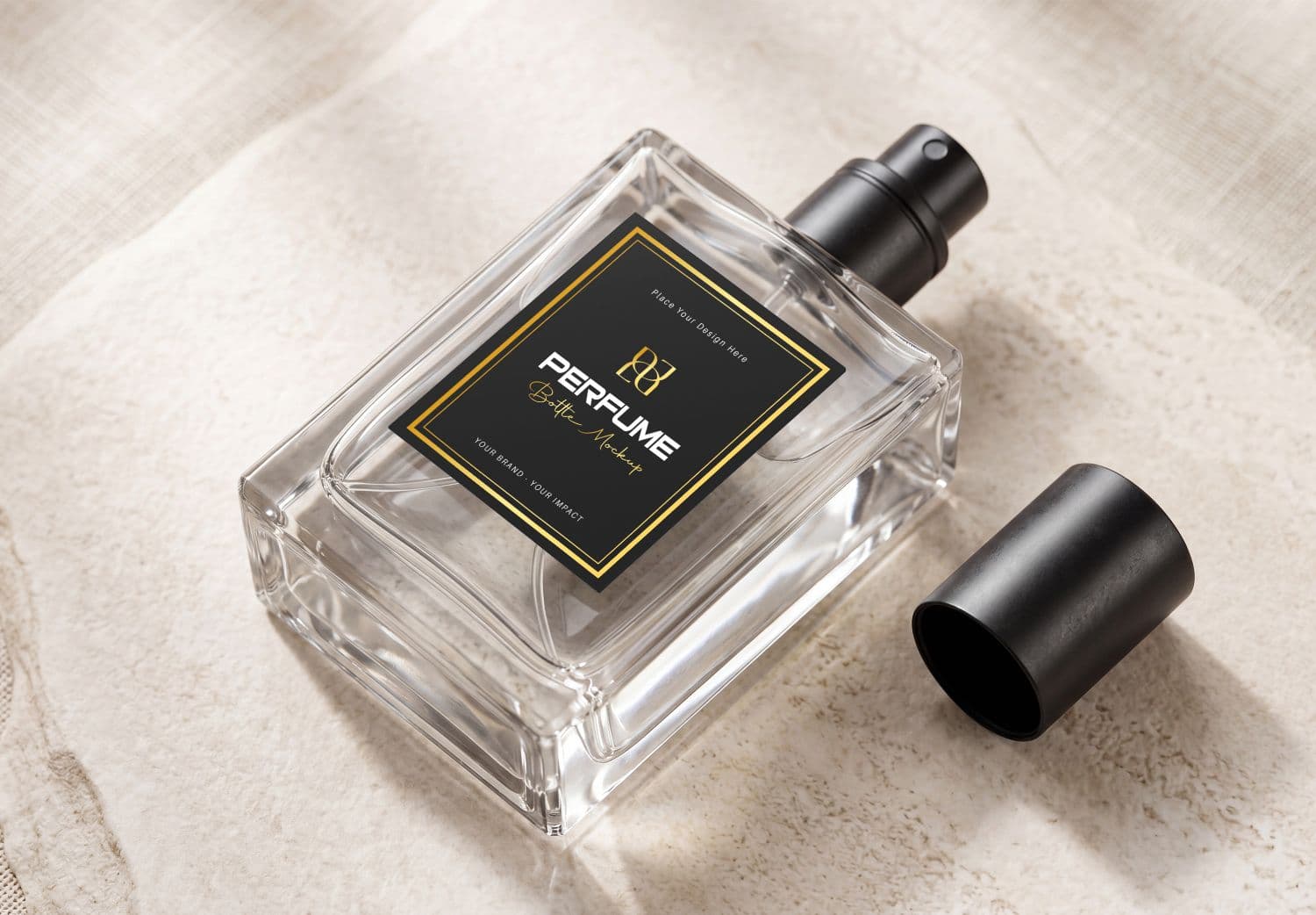 Perfume Bottle Mockup – Premium Luxury Fragrance Packaging Presentation