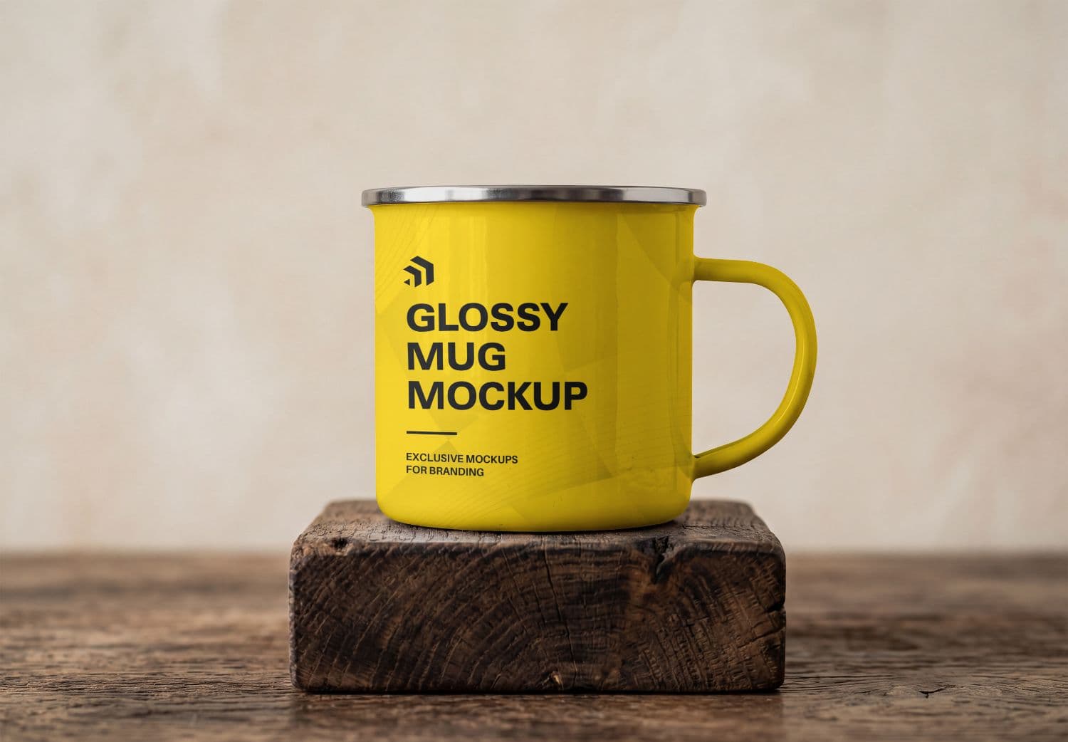 Glossy Coffee Mug Branding Mockup
