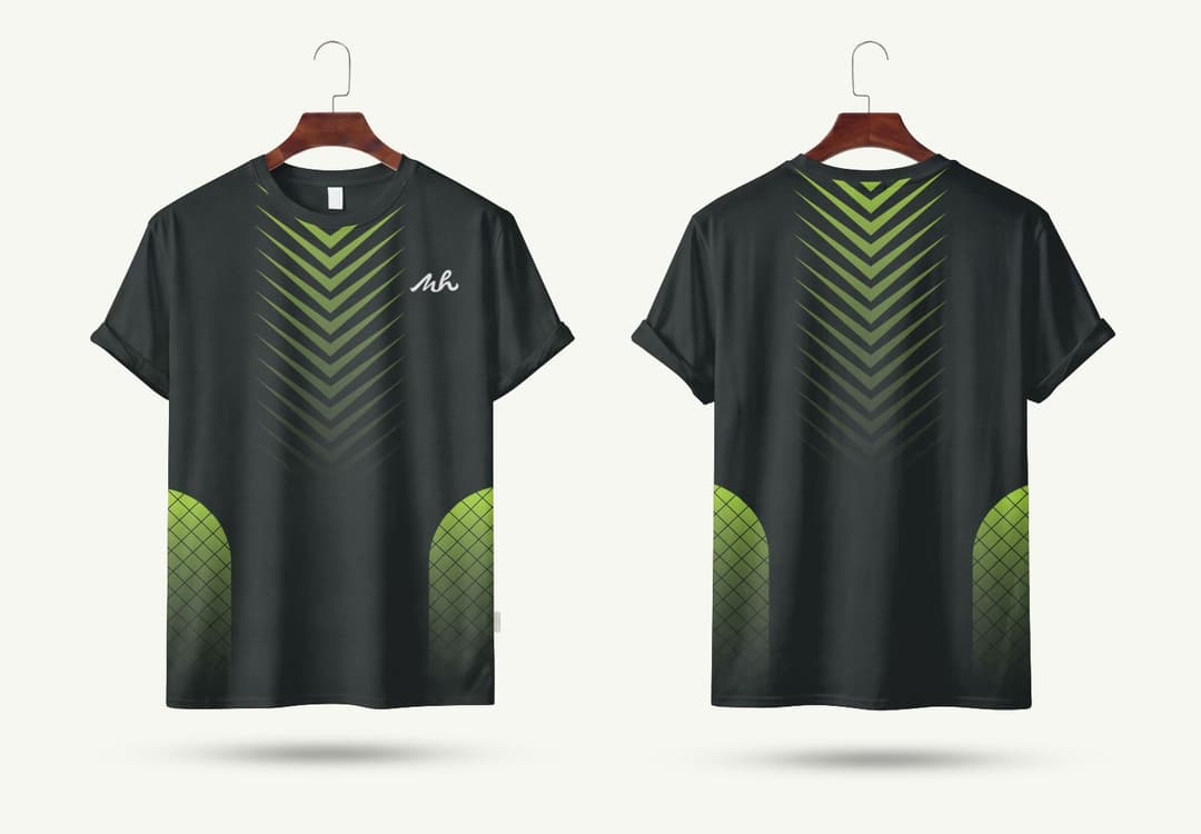Realistic Front & Back Hanging T-Shirt Mockup
