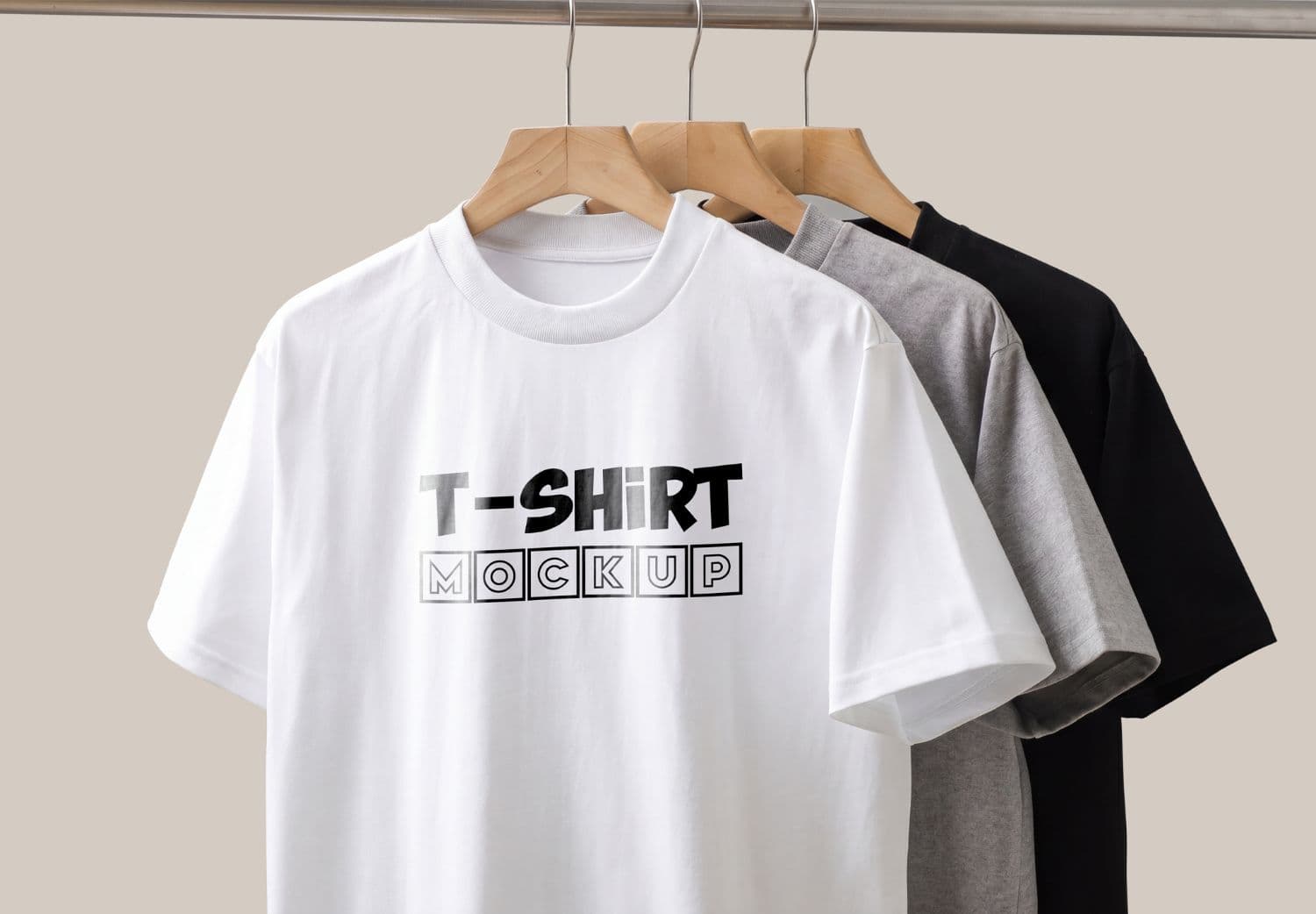 Realistics Hanging T-Shirt Mockup