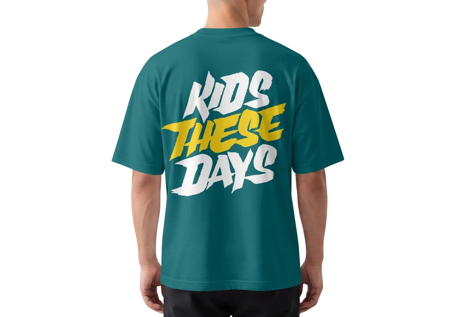 Men's T-Shirt Back Mockup
