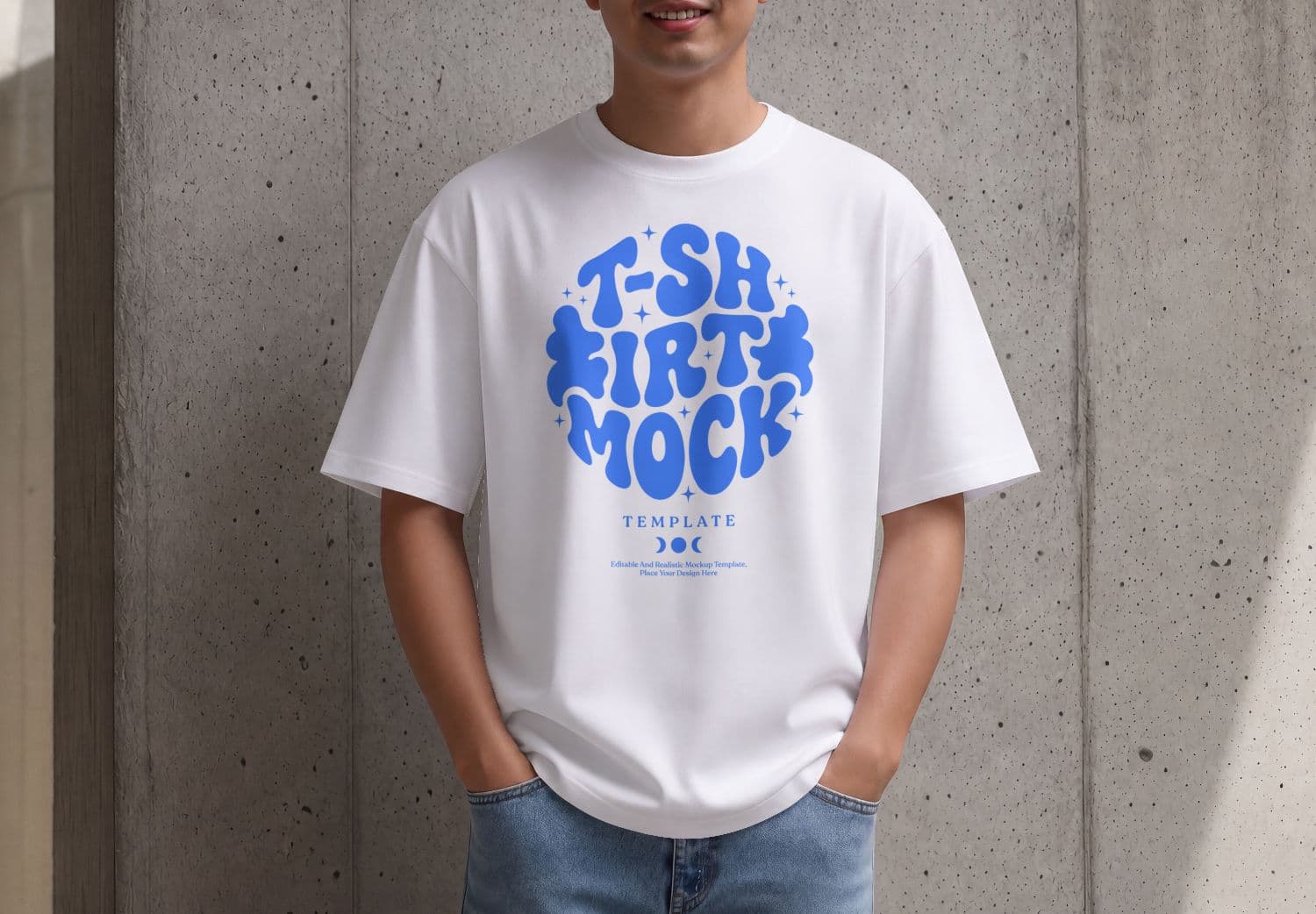 Realistic Oversized T-Shirt Mockup