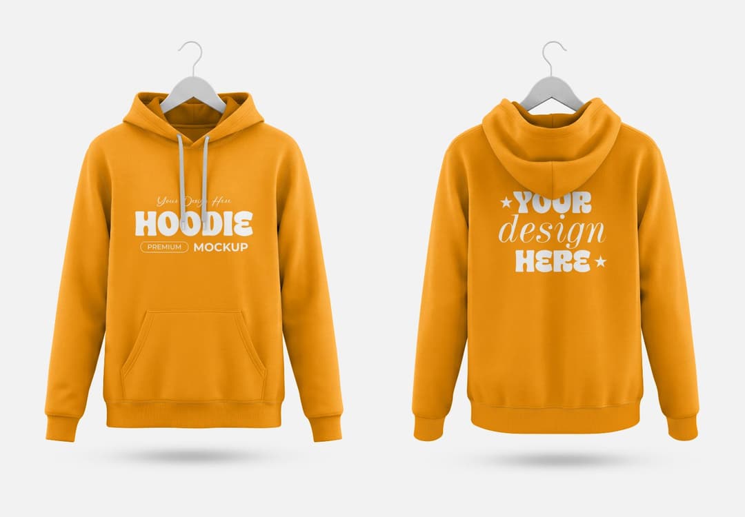 Front & Back Hoodie Mockup