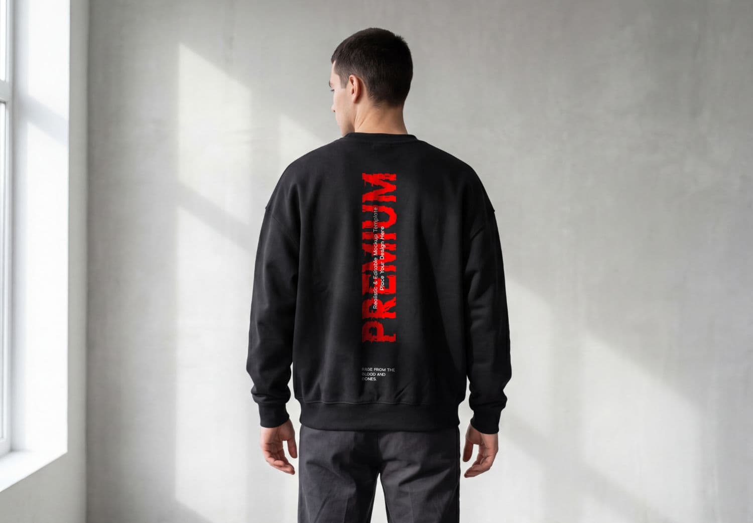 Back Print Sweatshirt Mockup