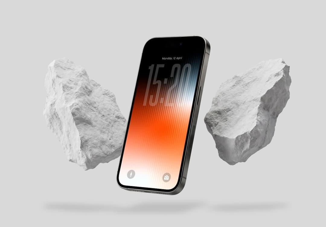 Floating Smartphone Screen Mockups