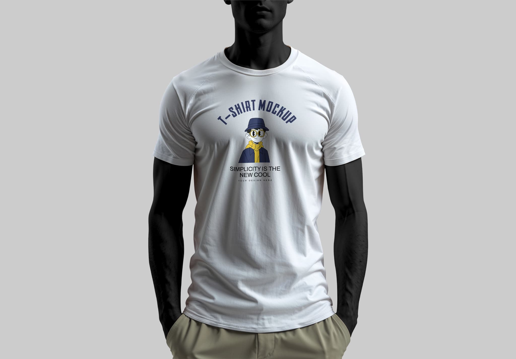 Minimalist T-Shirt Mockup – Clean Design Template