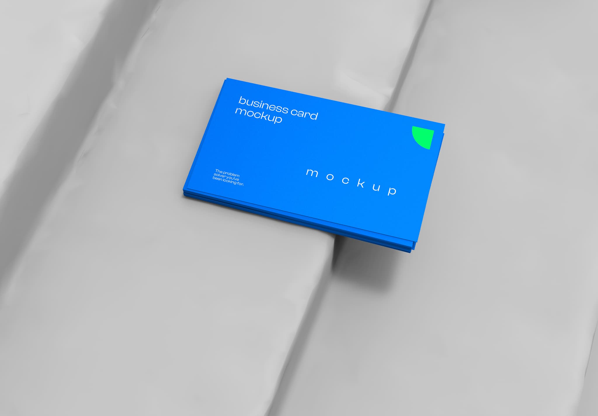 Professional Business Card Stack with Decorative Accent