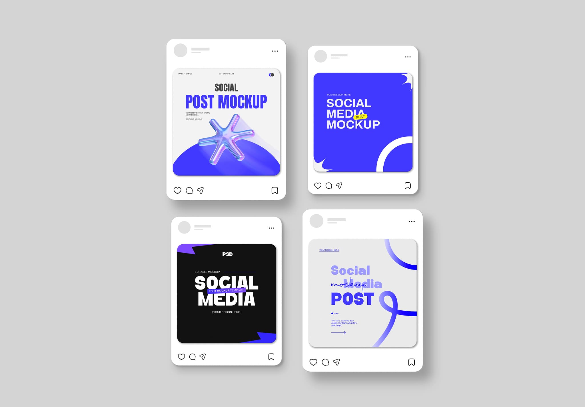 Social Post Mockup – Modern Design Template