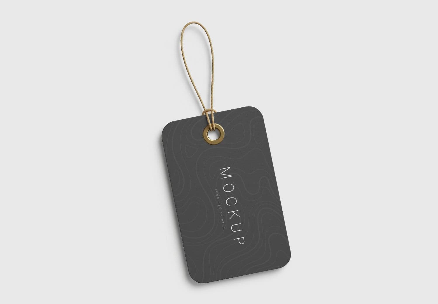 Slim Tag Design Example Minimalist Product Tag Mockup - Clean Design for Branding & Packaging