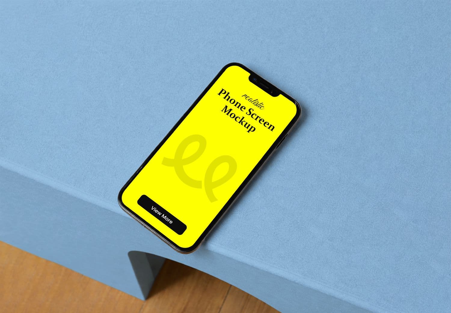Realistic iPhone Screen Mockup for UI/UX Designers